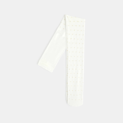 جوارب كولون طويلة من النايلون باللون الأبيض للفتيات